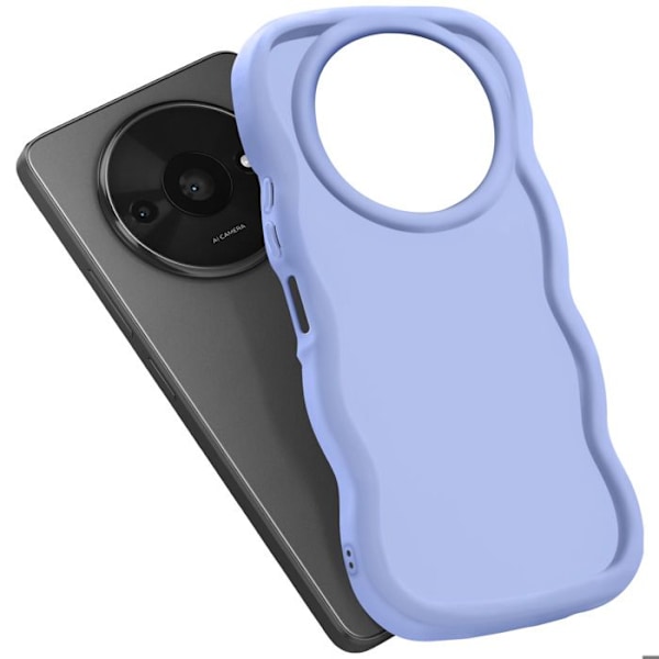 Coque för Xiaomi Redmi A3 Silikon Stötsäker Candy-serien Lavendel Lila