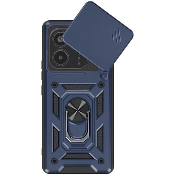 Coque til Redmi Note 14 5G med Støtte Ring og Kamerabeskyttelse Mayaxess Blå Nat Blå