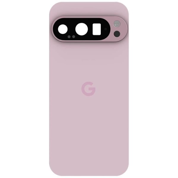 Baksida för Google Pixel 9 Pro Originalt Servicetryck Google Rosa Rosa