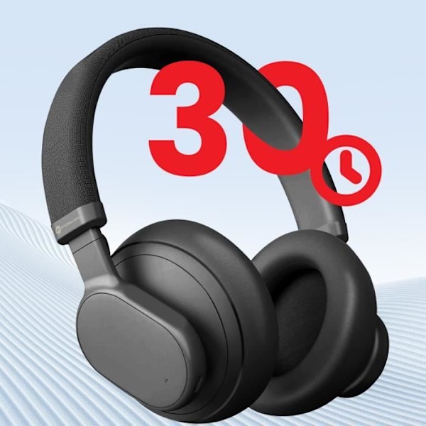 Bluetooth-hovedtelefoner - FORCELL - Touch Beat - Støjreduktion - 30 timers batterilevetid - Sort Svart