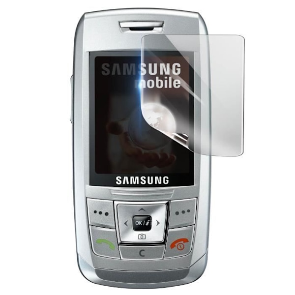 Skärmskydd - 3MK - Samsung E250 - Stötsäker Hydrogel - Transparent - Reptålig Transparent