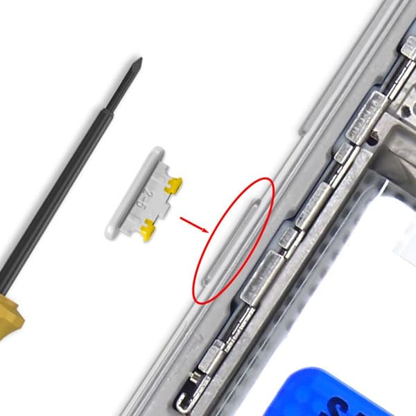 Erstatnings Power-knap til Galaxy A34 5G Service Pack Samsung Sølv Grå