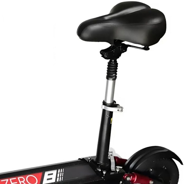 Sæde til Trottinette Zero 8 med Original Zero Sort monteringssæt Svart