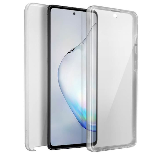 Coque - ADVARSEL - Samsung Galaxy Note 10 Lite - Fuld beskyttelse - Tyndt design - Stiv og fleksibel Transparent
