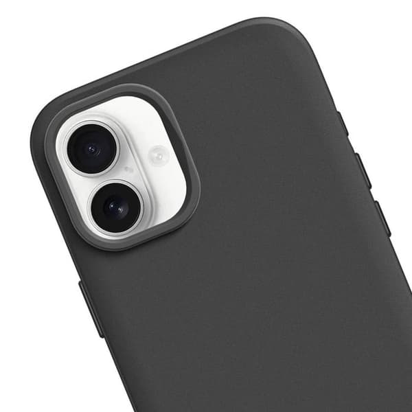 iPhone 16 Plus -kuori SolidX, langattomasti ladattava, Rhinoshield, musta Svart