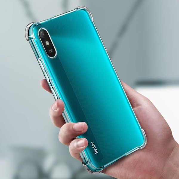 Xiaomi Redmi 9A Pehmeä Iskuja Kestävä Suojakuori Vahvistetut Kulmat Akashi Läpinäkyvä Vit