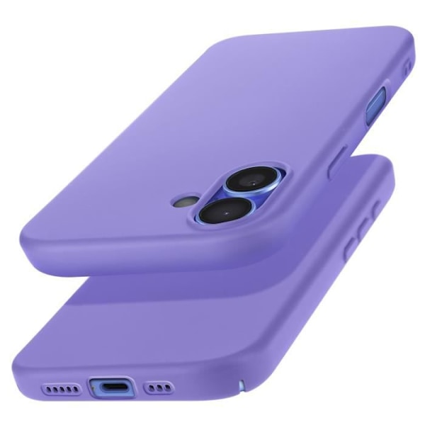 Fodral till iPhone 16 - AVIZAR - Halvstyv Soft-touch Anti-fingeravtryck Lila Lila