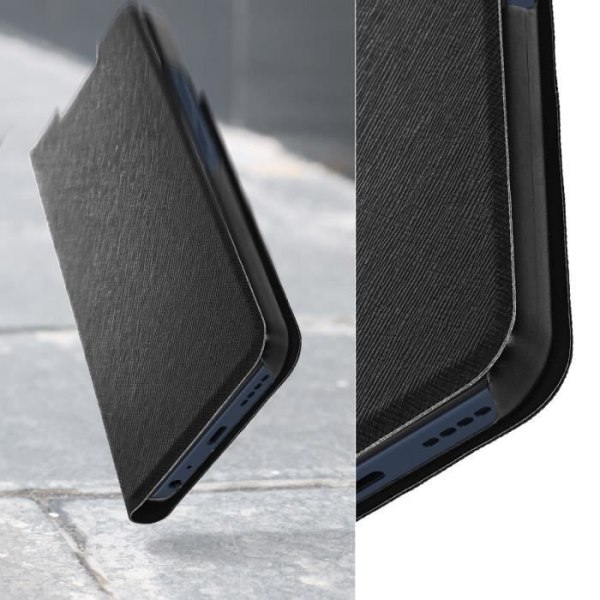 Bigben Folio Taske til Vivo Y22s/Y35 - Sort - Stander og kortholder funktion Svart