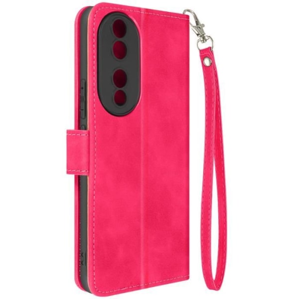 Etui til Honor 90 - AVIZAR - Flip Wallet Video Support - Pink Rosa