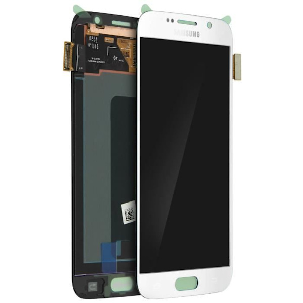LCD-skärm - Samsung - Galaxy S6 - Vit - Ersättning - Original Komplett Vit