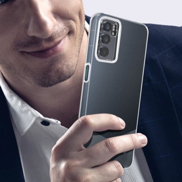 Coque - Force Case - Oppo Reno 6 - Ultra-holdbar - Transparent - Tryax-system Vit