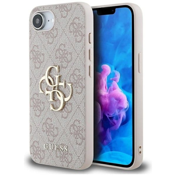 iPhone 16e kuori - Guess Hardcase 4G Big Logo (GUHCPSE44GMGPI) - Vaaleanpunainen rosa
