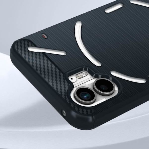 Fodral för Nothing Phone 2 Silikon Flexibel koleffekt Stötsäker midnattsblå Blå