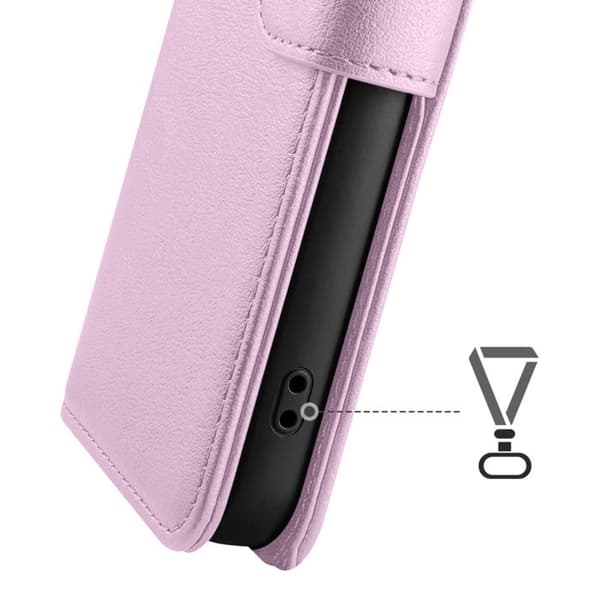 Plånboksfodral för Galaxy S26 med Stödfunktion och Magnetflik Zanaé Rosa Ros