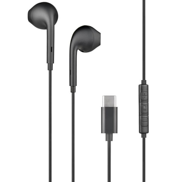 In-ear hörlurar - Bigben - USB C - Svart - Trådbunden - Svettresistent Svart