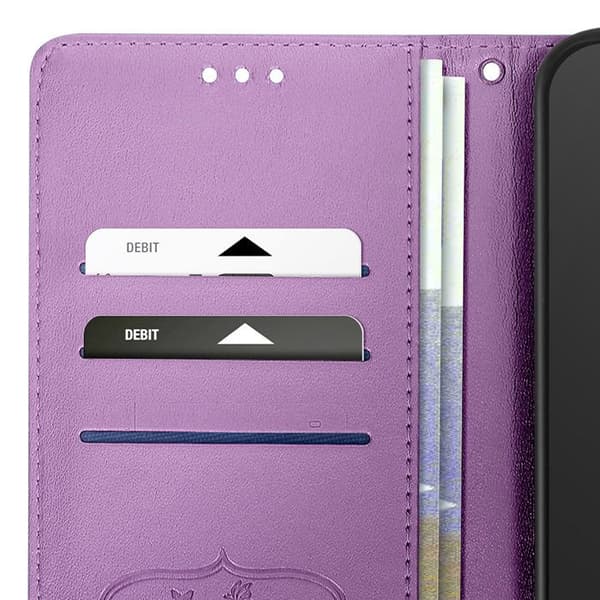 Etui - AVIZAR - Blomst Sommerfugl - Lilla - Honor 400 Lite - Fuldt beskyttelse Violett