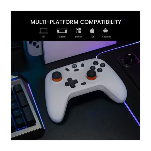 Pelisovitin - GameSir - Nova Lite - Langaton - Tärinä - Stellar White Stjärnvit