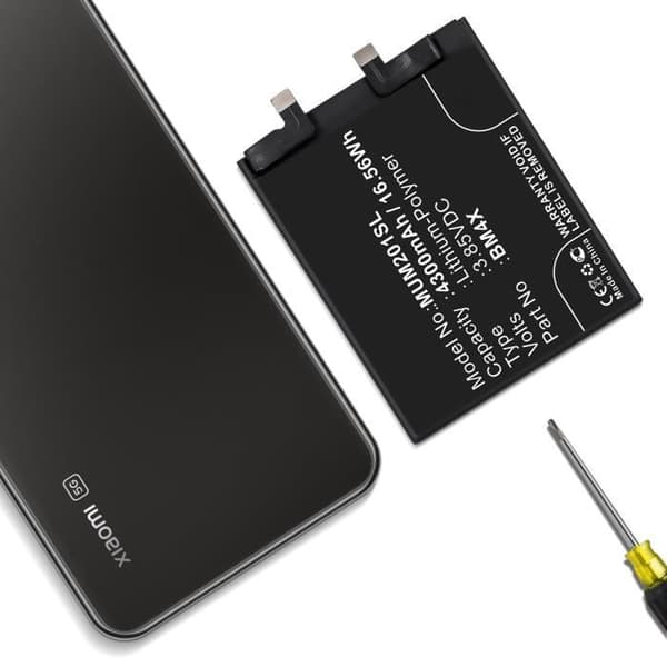 Erstatningsbatteri - ROHS - Xiaomi Mi 11 - 4600mAh - Lithium-Polymer - Sort Svart