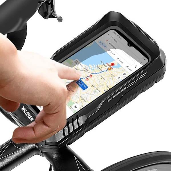 IPX6 Vandtæt cykeltaske Kapacitet 0,5L Ultra-Stiv Wildman FK1 Sort