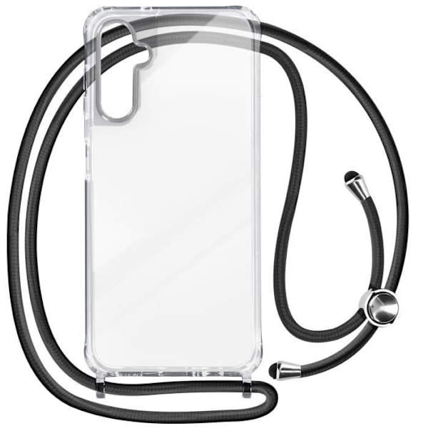 Coque - ILMOITTAA - Samsung Galaxy A54 5G - Jäykkä - Läpinäkyvä - Säädettävä nauha Vit