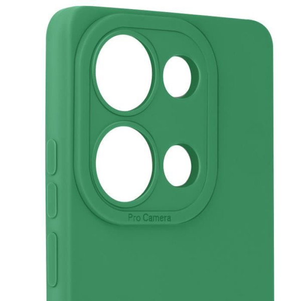Fodral till Xiaomi Redmi Note 13 Pro 4G - AVIZAR - Matt silikon - Kameraskydd Grön Grön