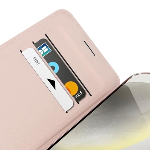 Flip-fodral till Samsung S24 - AVIZAR - MagSafe-kompatibel - RFID-skydd - Puderrosa Rosa