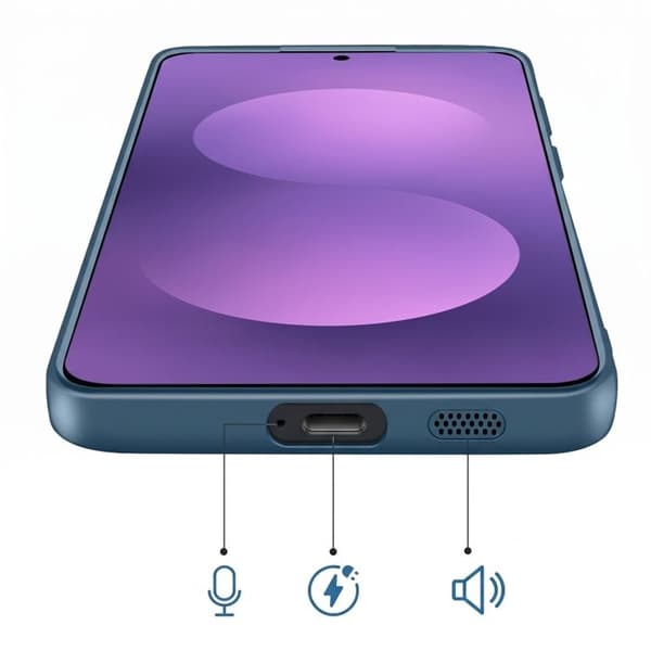 MagSafe-cover til Samsung Galaxy S26 FE Blød berøring Stødabsorberende Andefarvet Blå