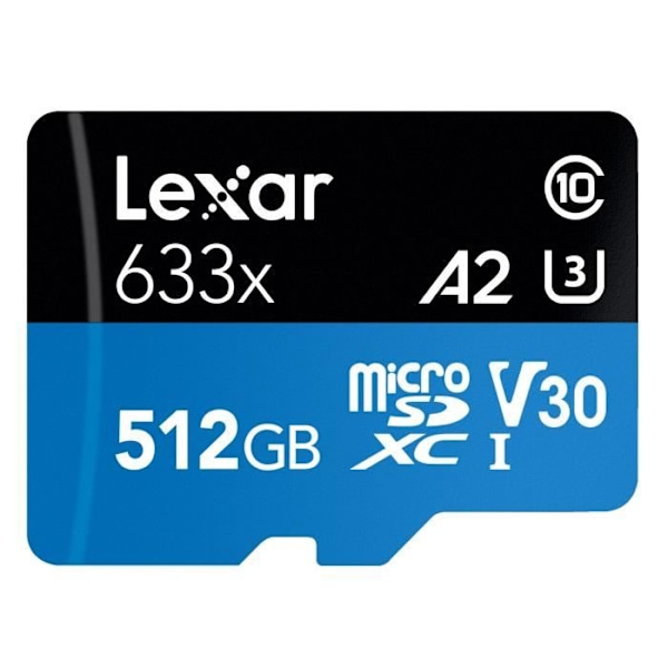 512 Gt Lexar High Performance 633x microSDXC UHS-I -muistikortti