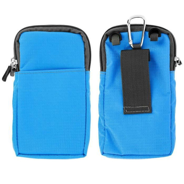 Sininen Multi-Pocket olkalaukku - Integroitu karbiini/vyölenkki