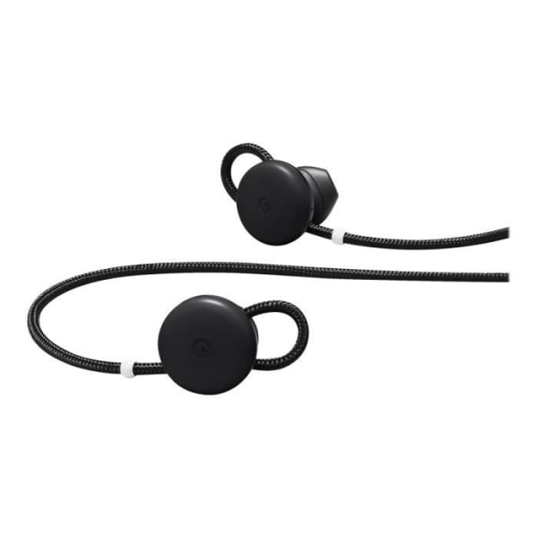 Google Pixel Buds trådløse Bluetooth-øretelefoner med mikrofon-øreprop Just Black