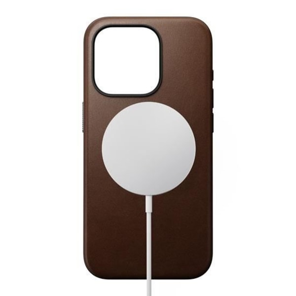 Nomad Coque Modern Læder Taske til iPhone 15 Pro Brun