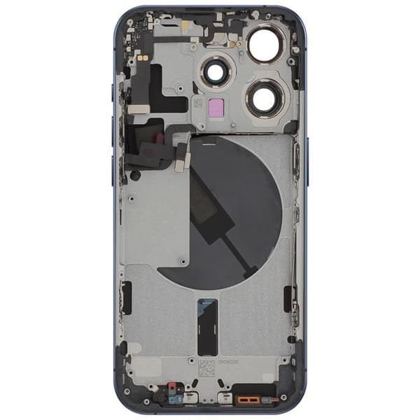 Batteri Cache för iPhone 15 Pro med Förmonterad Chassi och Blått MagSafe Modul Blå