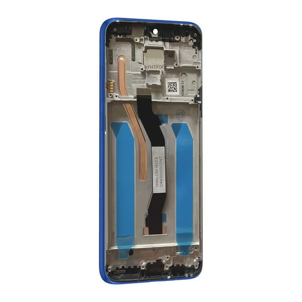 LCD-skärm - Xiaomi - Redmi Note 8 Pro - Ersättning - Förmonterad - Blå chassi Blå