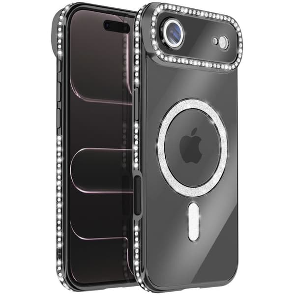 Coque Magsafe - AVIZAR - iPhone Air - Sort - Strassé - Beskyttelse mod stød Svart