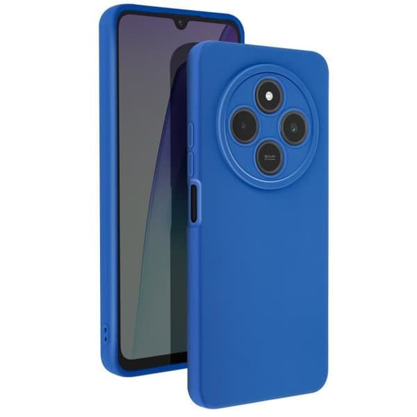 Coque til Xiaomi Redmi 14C Silikone Mat Kamera Beskyttet Blå Blå