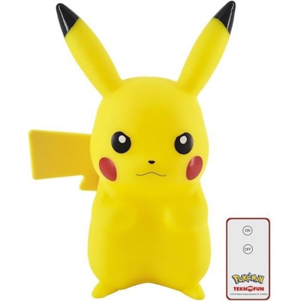 TEKNOFUN Pikachu LED figurlampa med fjärrkontroll - 25 cm