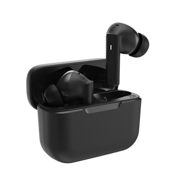 Bluetooth-hovedtelefoner med støjreduktion, 6 timers batterilevetid, berøringskontroller, Akashi, sort Svart
