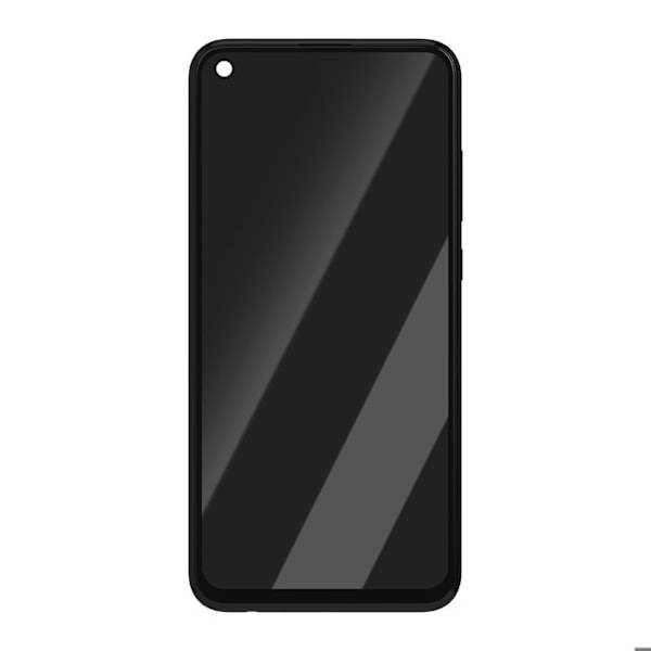 LCD-skærm + berøringsglas til Huawei P40 Lite E med sort ramme Svart