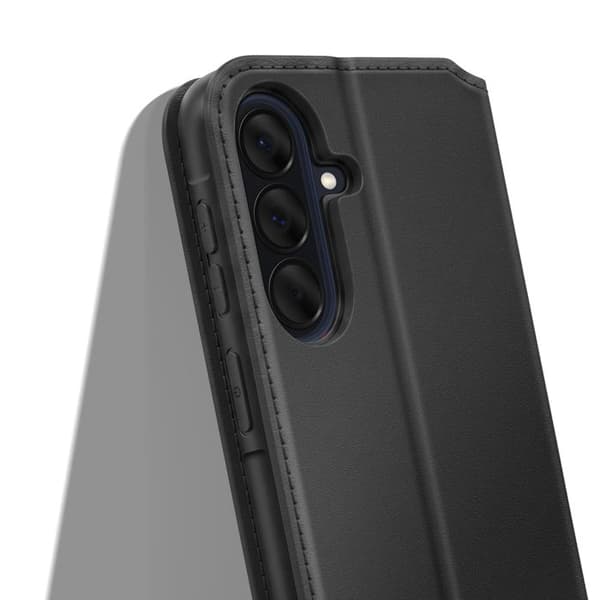 Magnetiskt Flipfodral för Galaxy A57 Ställfunktion Classic Edition Svart Svart