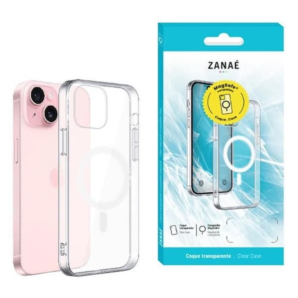 Coque - ZANAÉ - iPhone SE/8 - Transparent - Stødabsorberende - Kompatibel med MagSafe Transparent