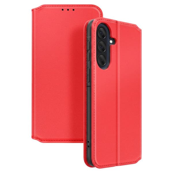 Magnetiskt Flipfodral för Galaxy A57 Ställfunktion Classic Edition Röd Röd