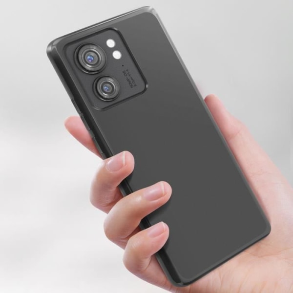 Taske til Motorola Edge 40 - AVIZAR - Blød og fleksibel silikone - Sort Svart