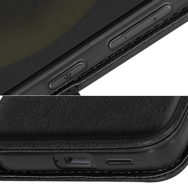 Kotelo Samsung Galaxy Black Walletille ja videotelineelle Black Chesterfield Series Svart