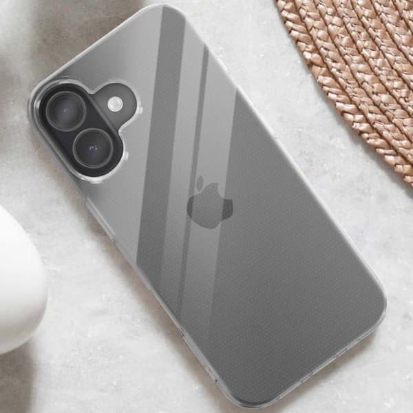 Skyddspaket - MAYAXESS - iPhone 17 - Transparent Silikonfodral - Härdat Glas - Stötskydd Vit