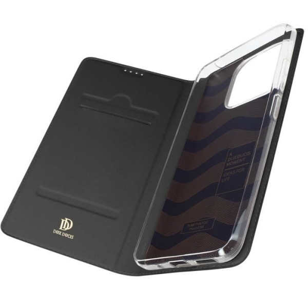 Etui til Xiaomi Redmi 12C - DUX DUCIS - Kortholder og videounderstøttelse - Sort Svart