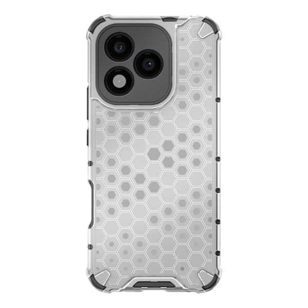 Coque Antichoc Honor 400 Lite vahvistetuilla kulmilla ja kohokuvioidulla suunnittelulla Valkoinen