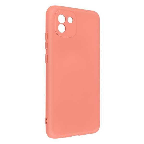 Beskyttelsescover AVIZAR til Samsung Galaxy A03 - Semi-hård silikone - Soft-touch overflade - Rosa Rosa