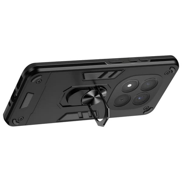 Cover til Redmi Note 15 Pro 5G med sort magnetisk ring Svart