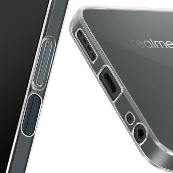 Mjukt silikonfodral för Realme C67 - AVIZAR - Transparent - Osynligt och lätt skydd Transparent