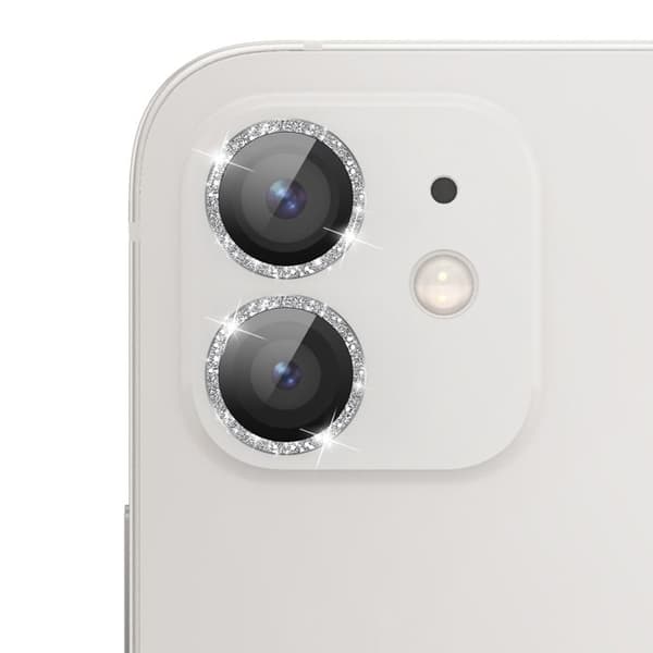 Skyddskamera för iPhone 12 Mini i Härdat Glas och Förstärkt Aluminium Zanaé Silver Grå